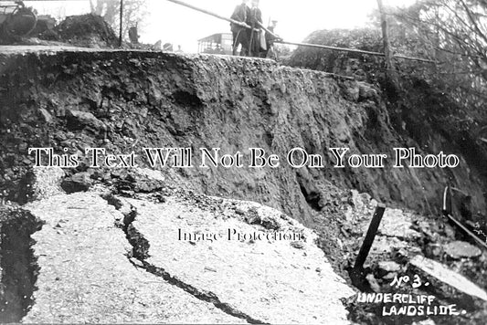 IO 796 - Undercliff Landslide, Isle Of Wight c1910