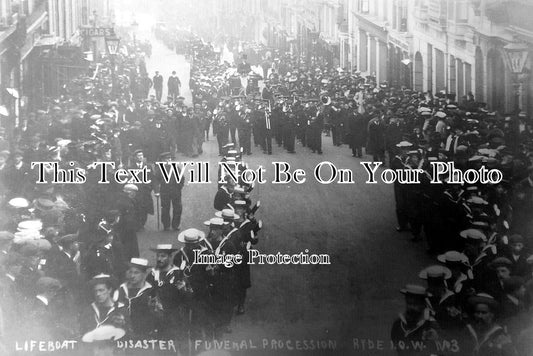 IO 797 - Lifeboat Disaster Funeral Procession, Ryde, Isle Of Wight 1907