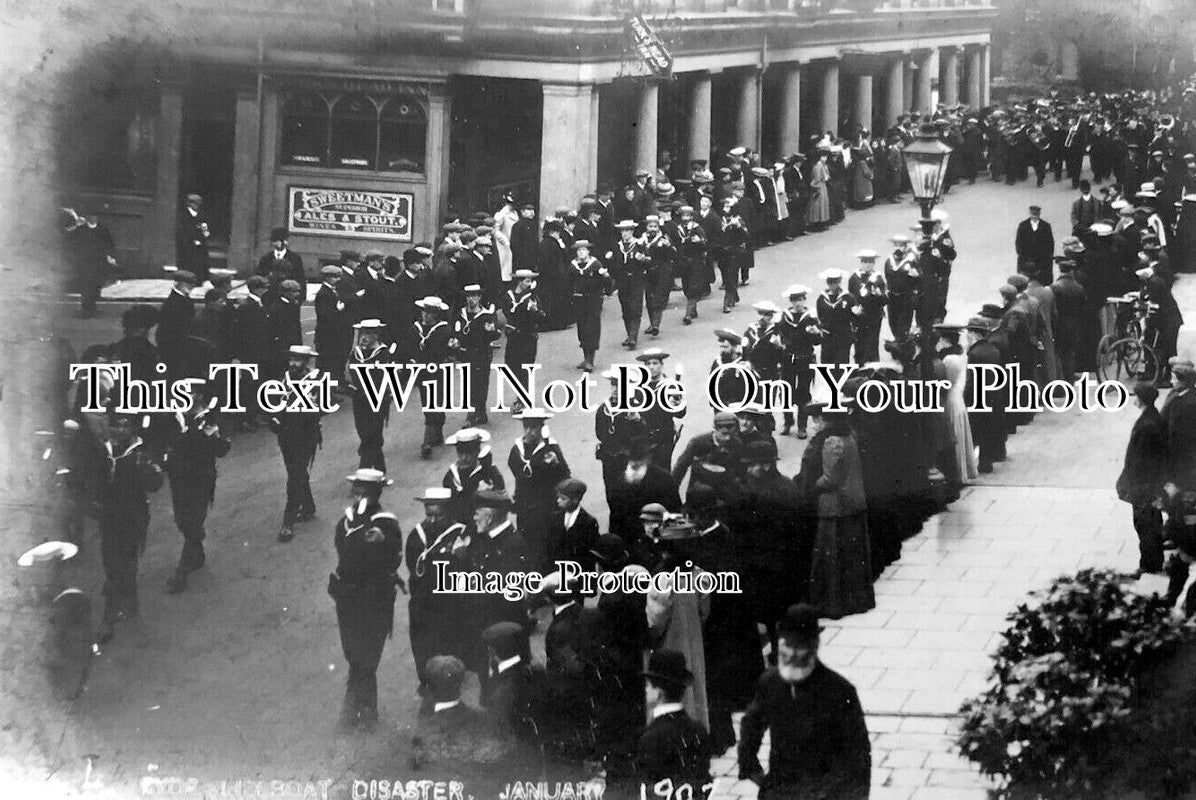 IO 806 - Funeral Lifeboat Disaster, Lind Street, Ryde, Isle Of Wight 1907