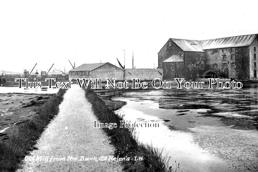 IO 851 - Old Water Mill From The Bank, St Helens, Isle Of Wight