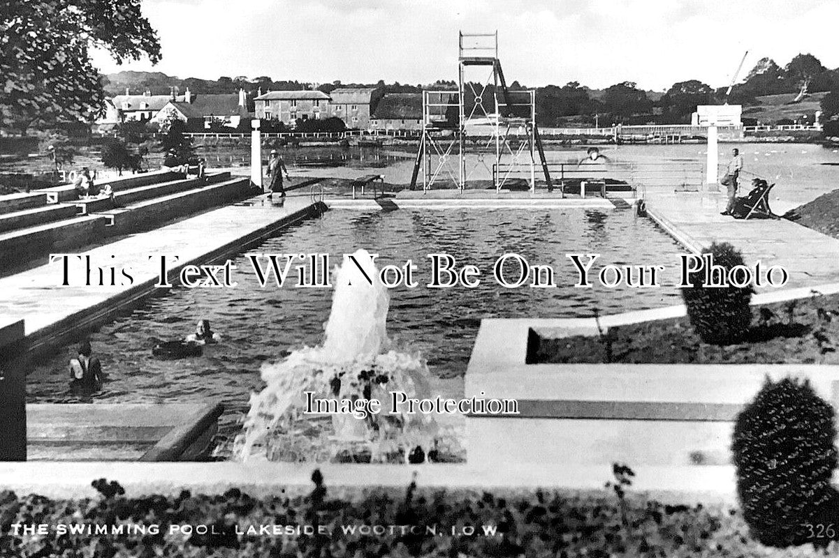 IO 871 - Swimming Pool, Lakeside Wootton, Isle Of Wight c1955