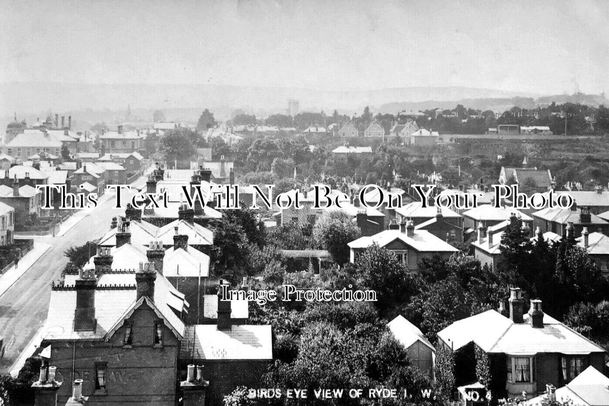 IO 883 - Birds Eye View Of Ryde, Isle Of Wight c1908