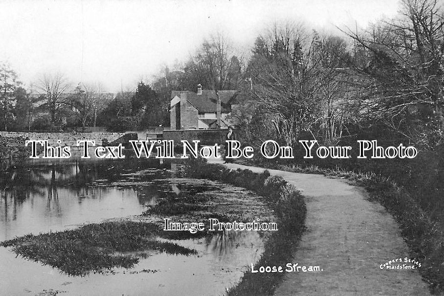 KE 1033 - Loose Stream, Loose, Kent c1916