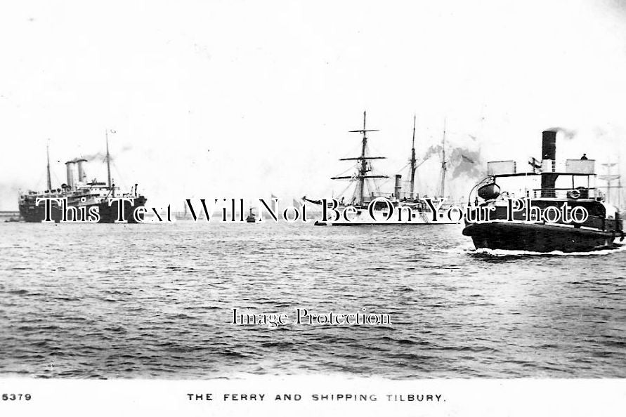 KE 1037 - The Ferry & Shipping, Tilbury, Kent