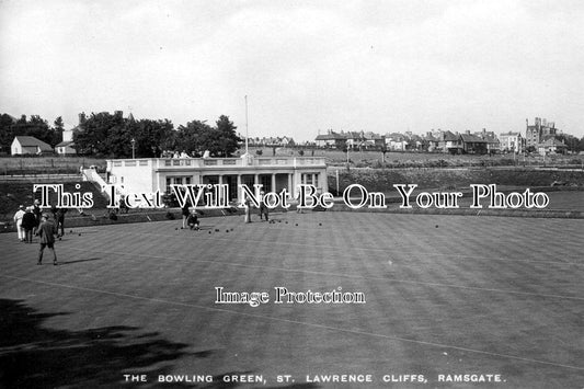 KE 1065 - Bowling Green, St Lawrence Cliffs, Bowls, Ramsgate, Kent