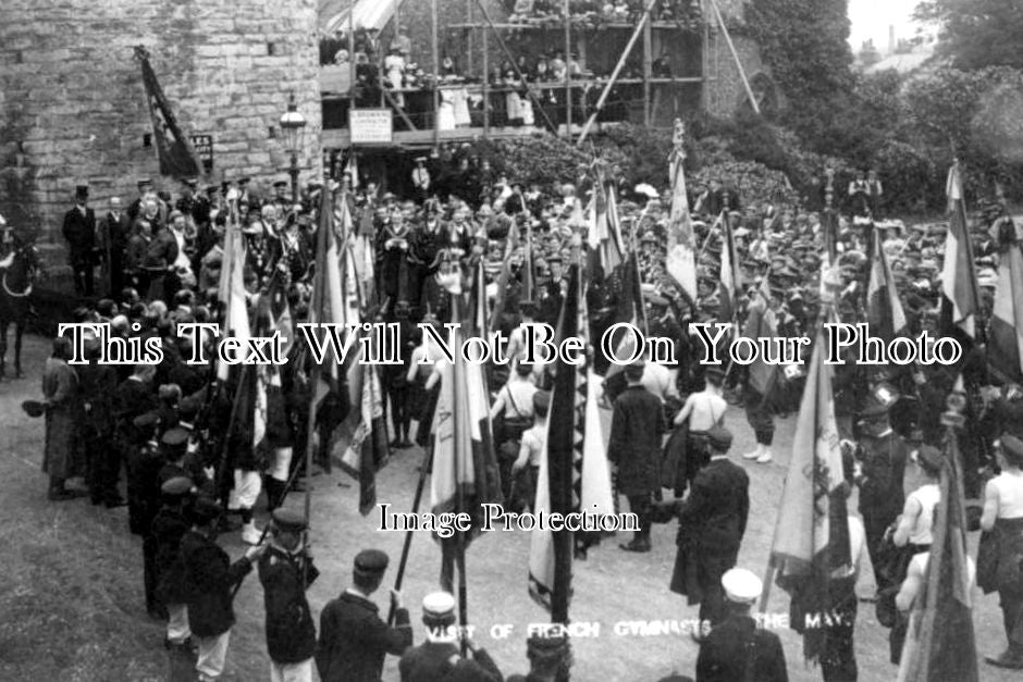 KE 1169 - Visit Of French Gymnasts To Canterbury, Kent c1907