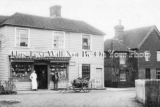 KE 1187 - Simmons Grocer Draper & Post Office, Mersham, Kent