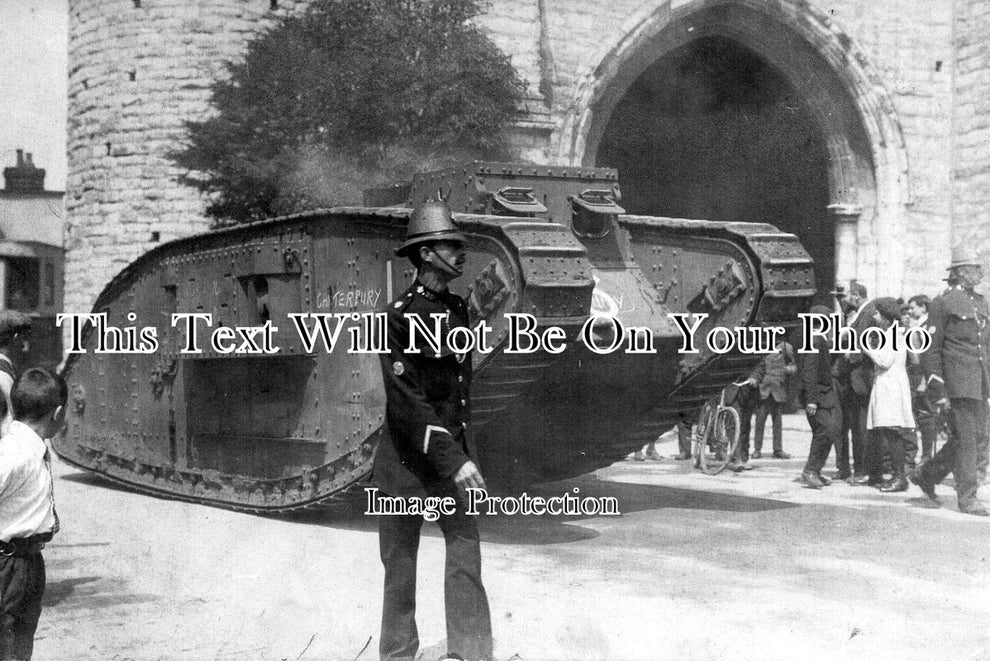 KE 1188 - First World War Tank, Canterbury, Kent WW1 – JB Archive