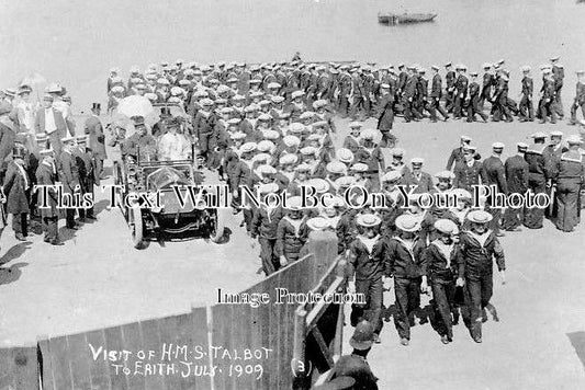 KE 12 - Visit Of HMS Talbot, Erith, Kent 1909