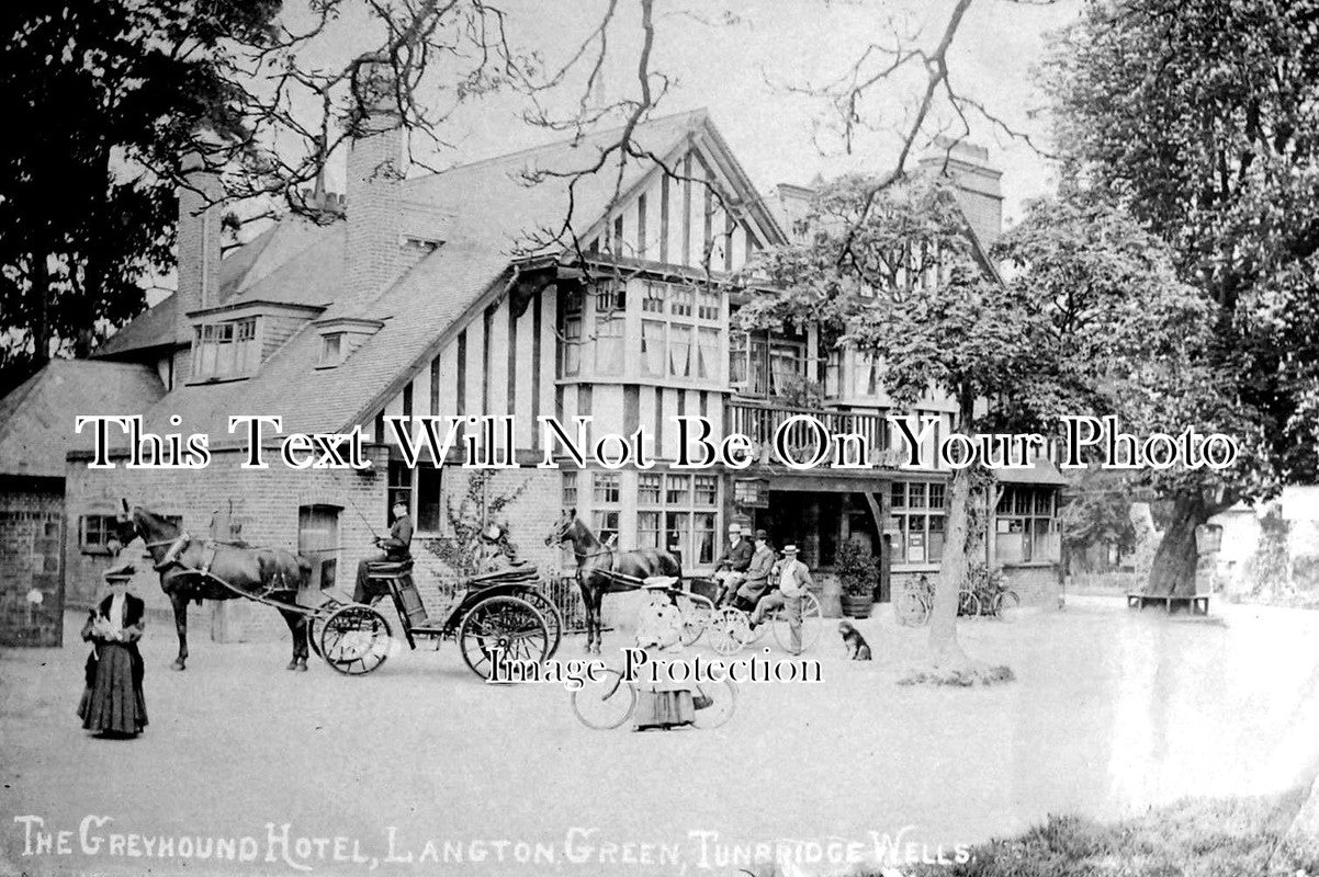 KE 1214 - The Greyhound Hotel, Langton Gree, Tunbridge Wells, Kent c1907