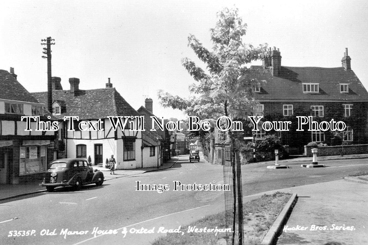 KE 1264 - Old Manor House & Oxted Road, Westerham, Kent