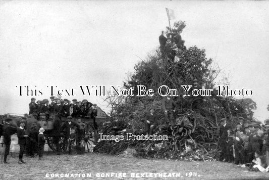 KE 1324 - Coronation Bonfire, Bexleyheath, Kent 1911