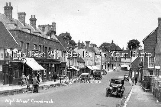 KE 1350 - High Street, Cranbrook, Kent c1929
