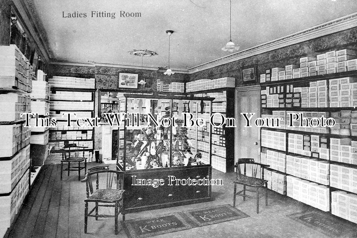 KE 1458 - The Ladies Fitting Rom, Taylor & Wellers, Golden Boot, Tonbridge, Kent c1905