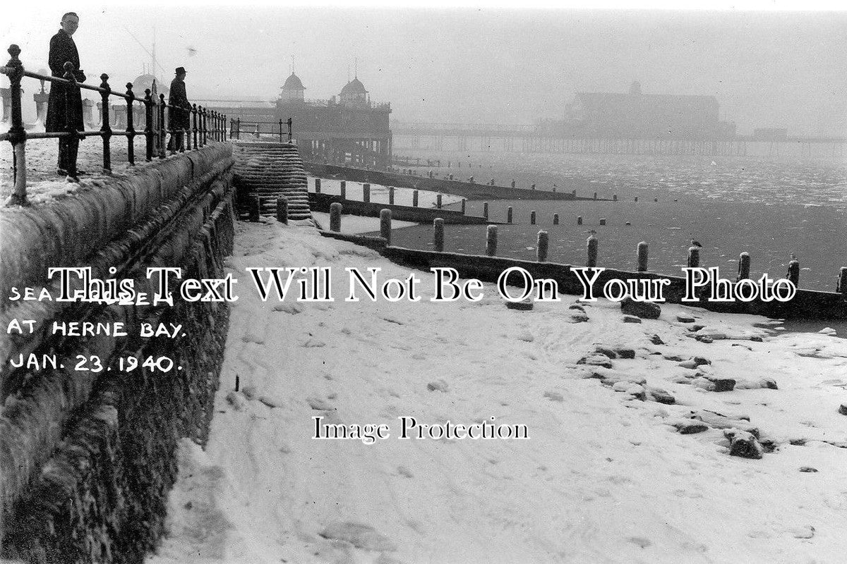 KE 1485 - Frozen Sea, Herne Bay, Kent 1940