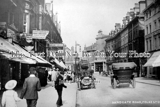 KE 1518 - Sandgate Road, Folkestone, Kent c1907