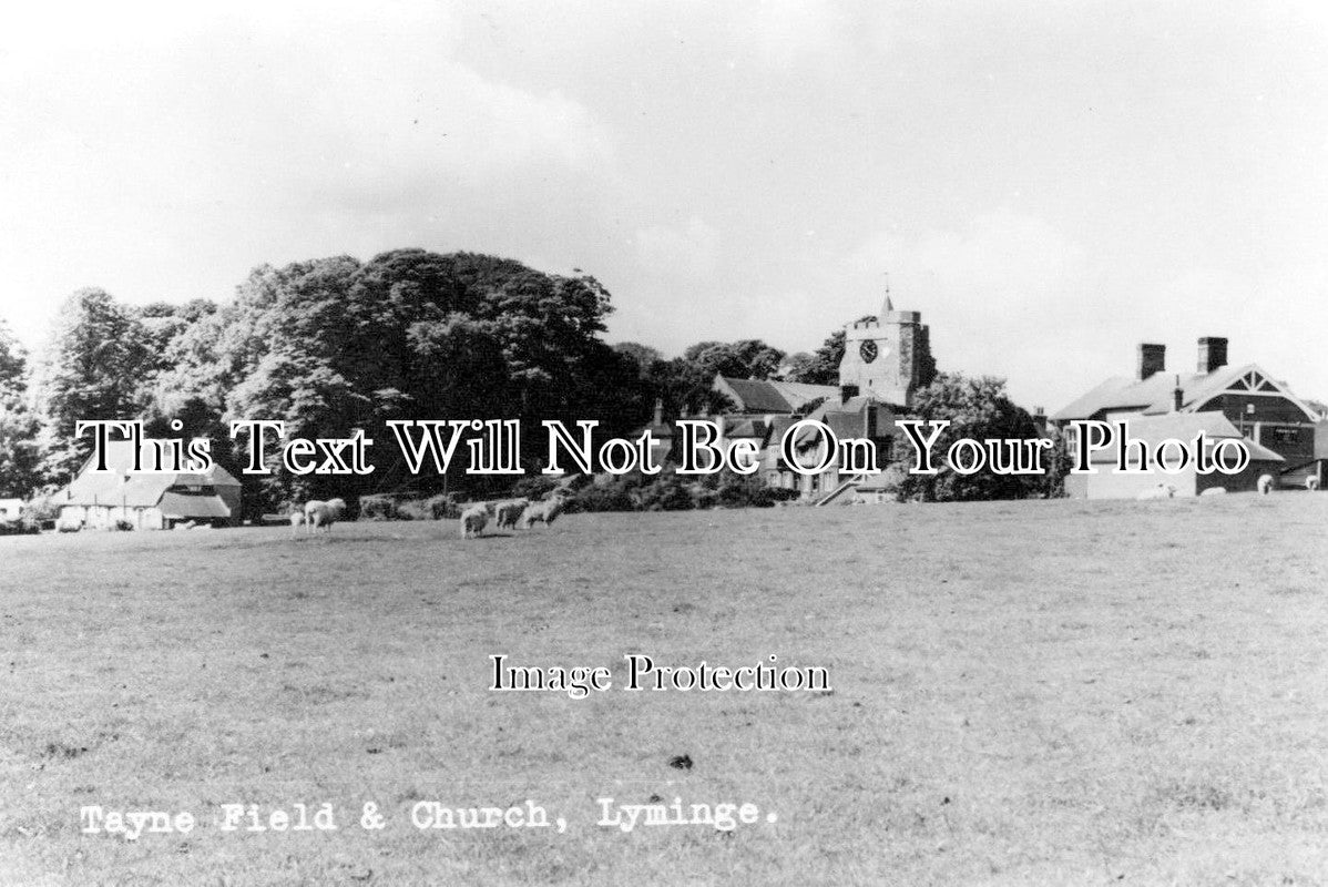 KE 1550 - Tayne Field & Church, Lyminge, Kent