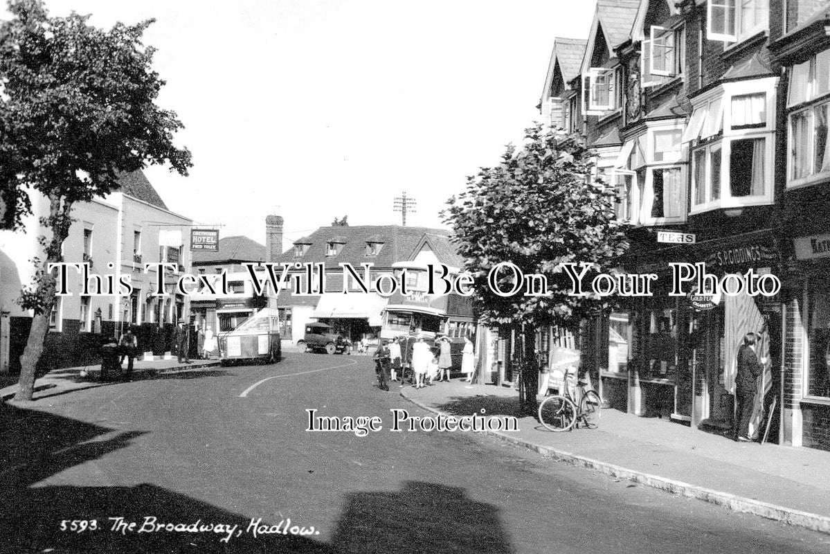 KE 1571 - The Broadway, Hadlow, Kent THE BROADWAY-HADLOW VILLAGE-TONBRIDGE 1935