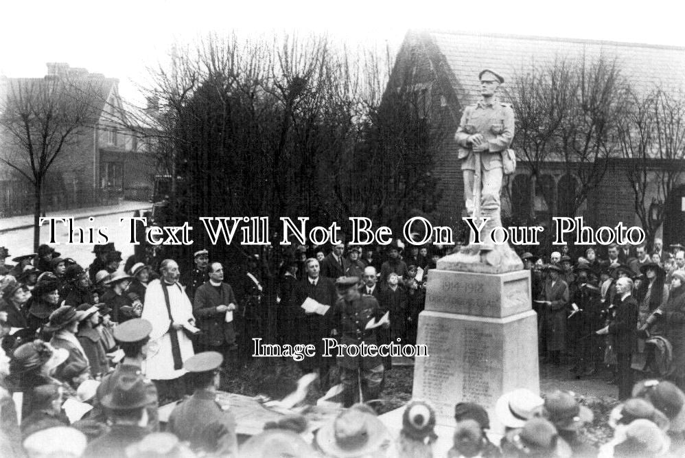 KE 1594 - Unveiling Paddock Wood War Memorial, Kent WW1