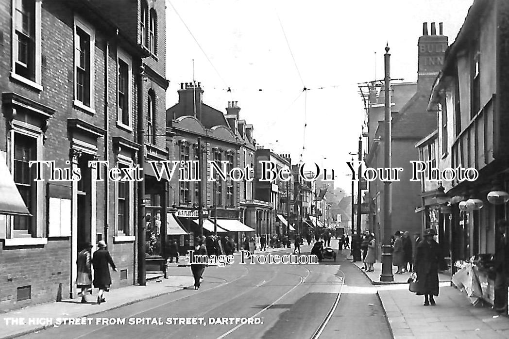 KE 1658 - High Street From Spital Street, Dartford, Kent