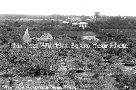 KE 1682 - Mereworth From Church Tower, Kent c1914