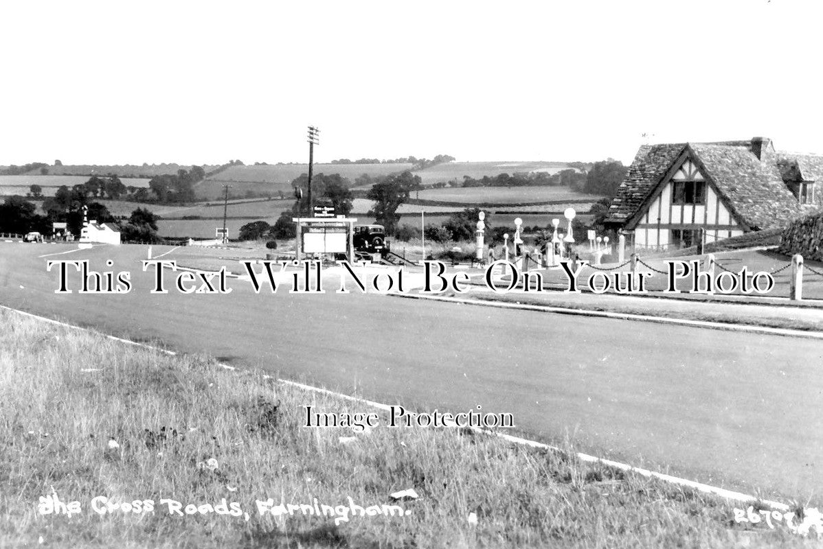 KE 1704 - Cross Roads, Farningham, Kent c1934