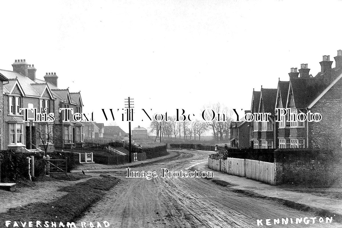 KE 1707 - Faversham Road, Kennington, Kent c1910