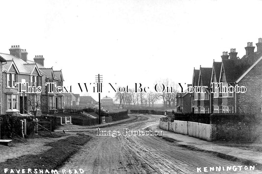 KE 1707 - Faversham Road, Kennington, Kent c1910