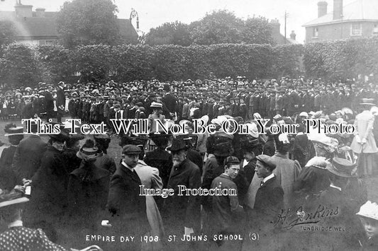 KE 1728 - Empire Day, St Johns School, Tunbridge Wells, Kent c1908