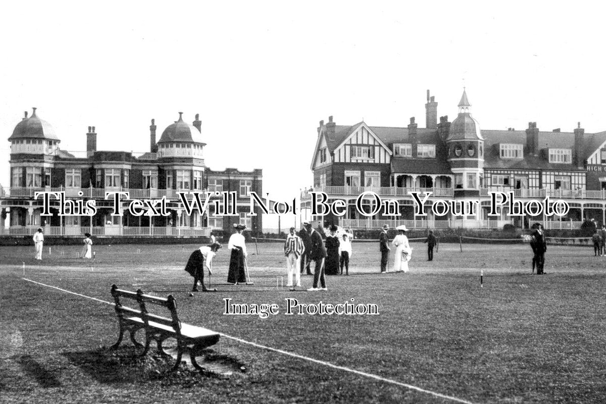 KE 1729 - Cliftonville Croquet Lawns, Kent c1908
