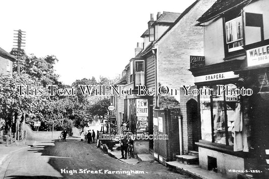 KE 1742 - High Street, Farningham, Kent c1915