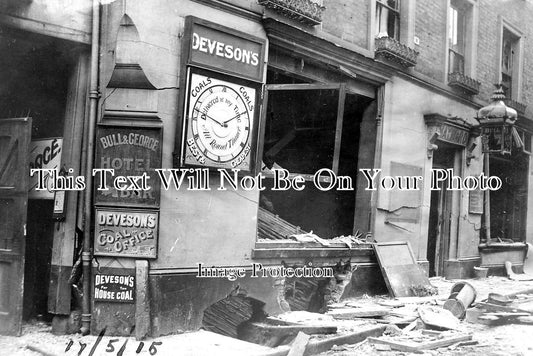 KE 1743 - Air Raid On The Bull & George Hotel, Ramsgate, Kent 1915