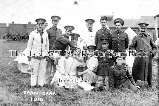 KE 1782 - British Soldiers At Grain Camp, Chattenden, Kent c1910