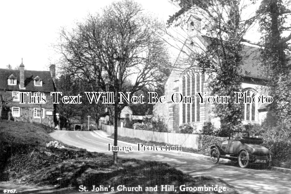 KE 1846 - St Johns Church & Hill, Groombridge, Kent