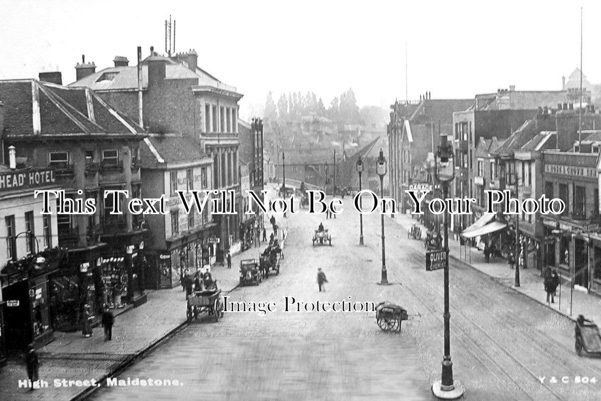 KE 1847 - High Street, Maidstone, Kent c1915