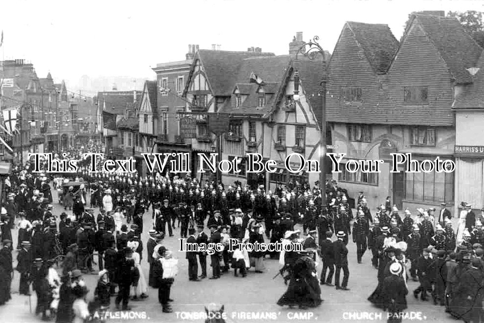 KE 1853 - Firemans Camp, Tonbridge, Kent c1909