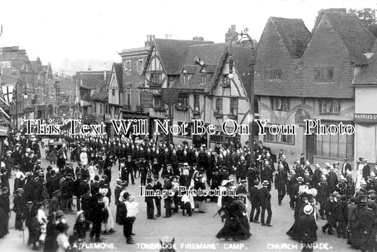 KE 1853 - Firemans Camp, Tonbridge, Kent c1909