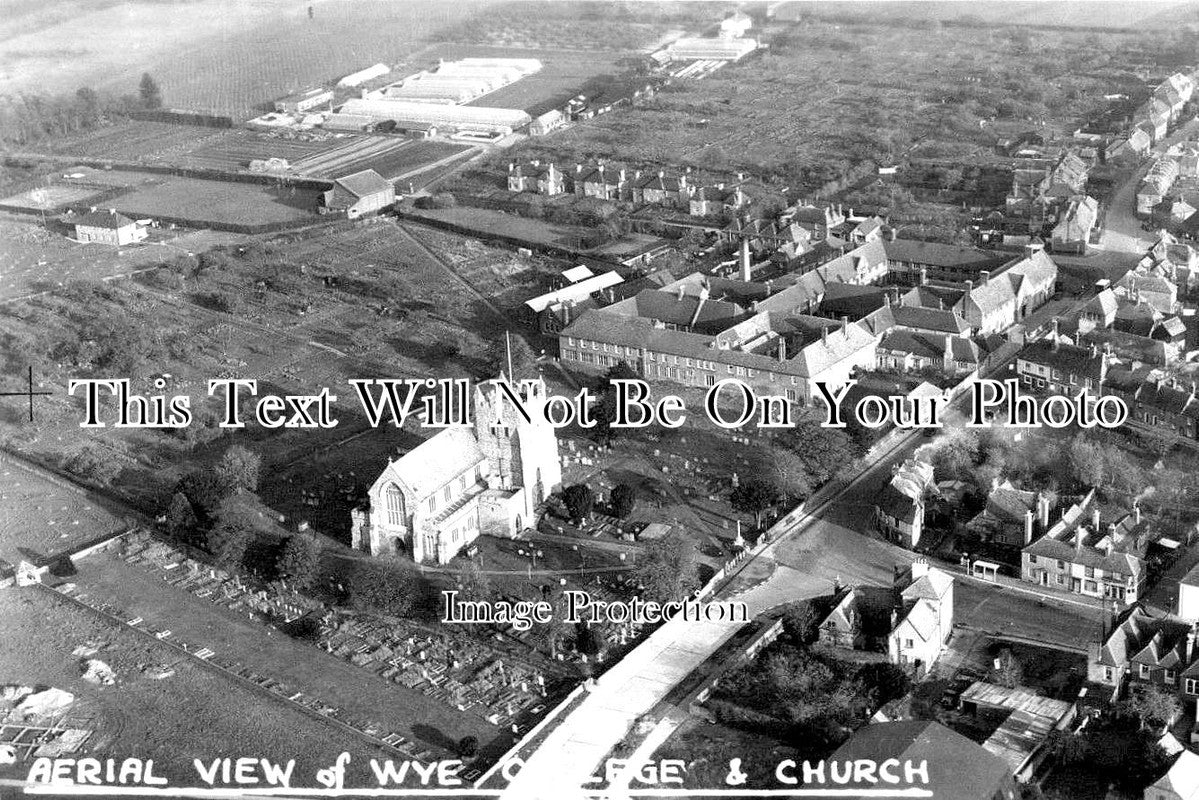 KE 1862 - Aerial View Of Wye College & Church, Kent