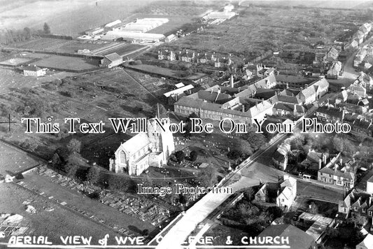 KE 1862 - Aerial View Of Wye College & Church, Kent