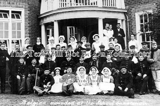 KE 1866 - Belgian Soldiers At Tonbridge School Sanatorium, Kent WW1