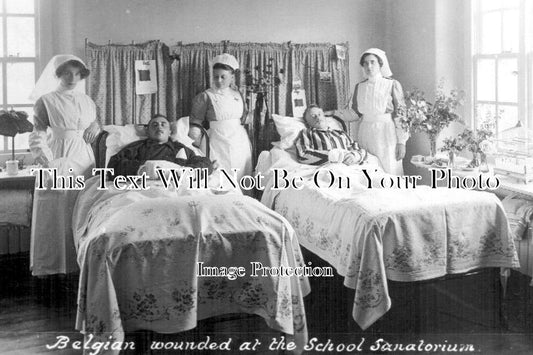KE 1867 - Belgian Soldiers At Tonbridge School Sanatorium, Kent WW1