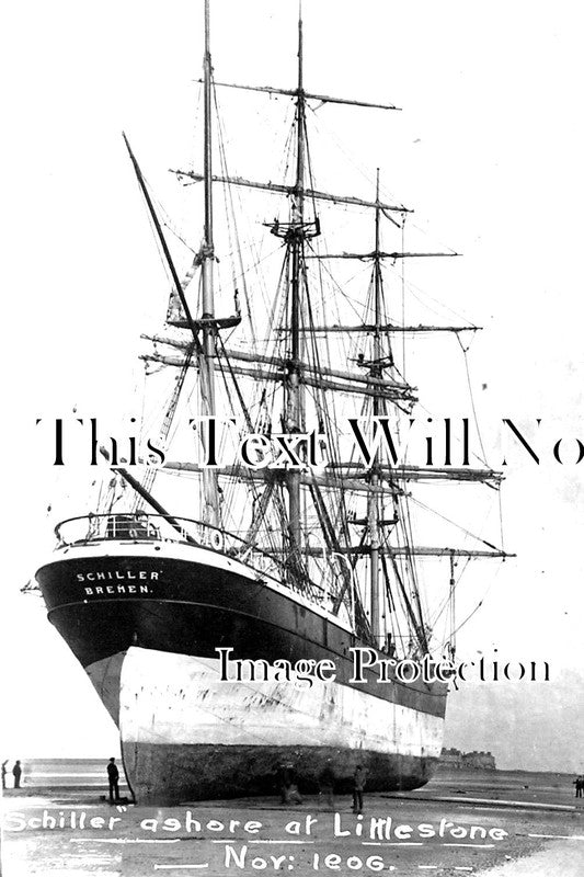 KE 2016 - Schiller Of Bremen Ashore At Littlestone, Kent 1906