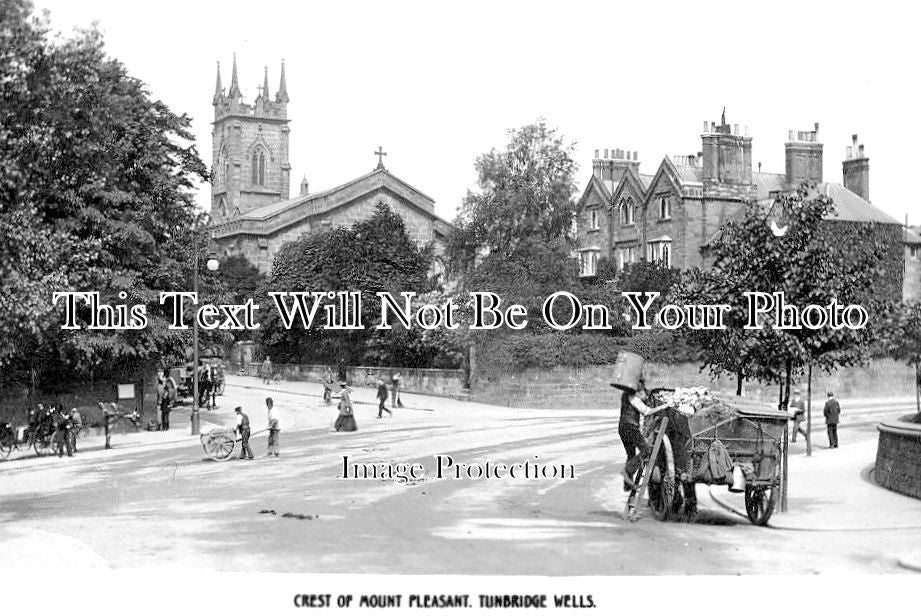 KE 2106 - Crest Of Mount Pleasant, Tunbridge Wells, Kent c1909