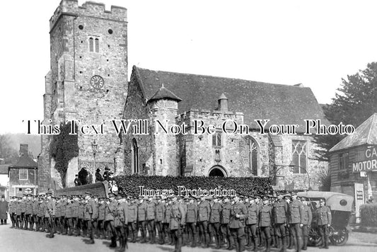 KE 2109 - B Coy 9th Battalion Queens Regiment Church Parade, Wrotham, Kent