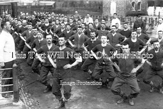 KE 2169 - Soldiers Exercising On Tonbridge Market Place, Kent 1917