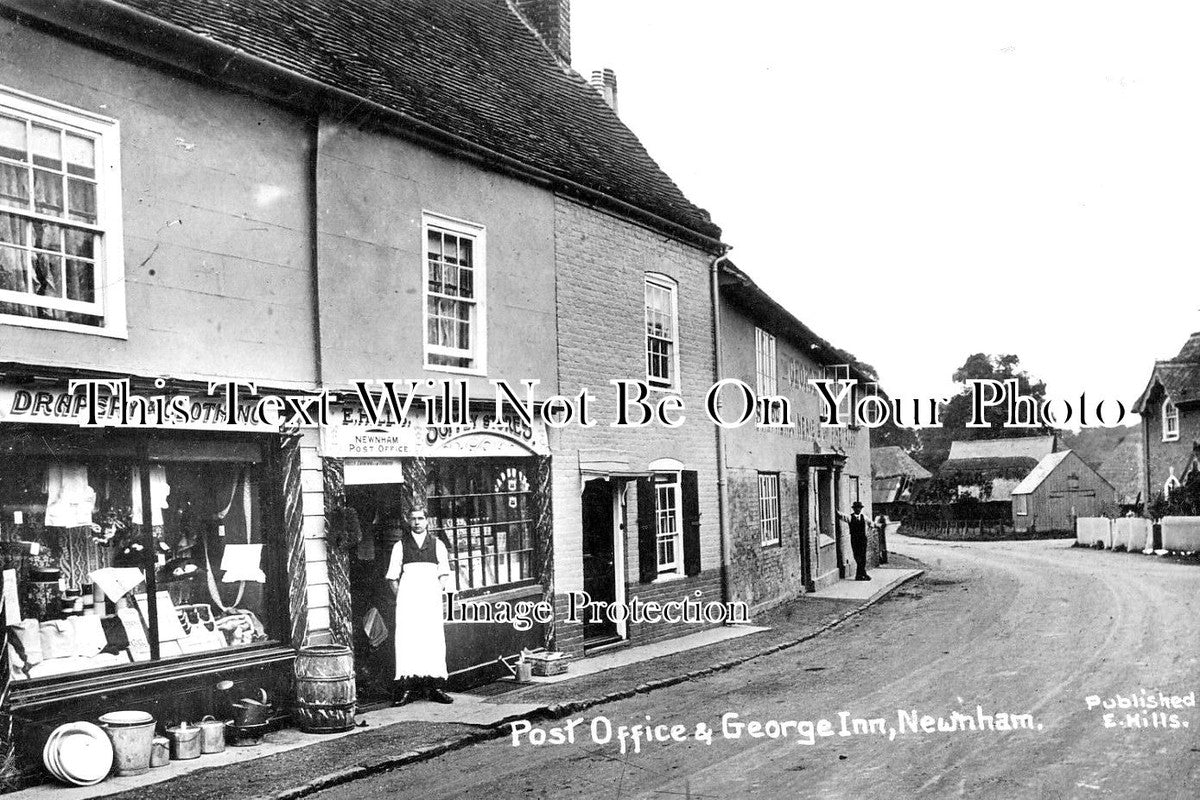 KE 2232 - Post Office & George Inn, Newnham, Kent