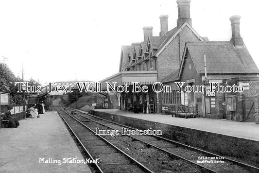 KE 2266 - Malling Railway Station, Kent c1912