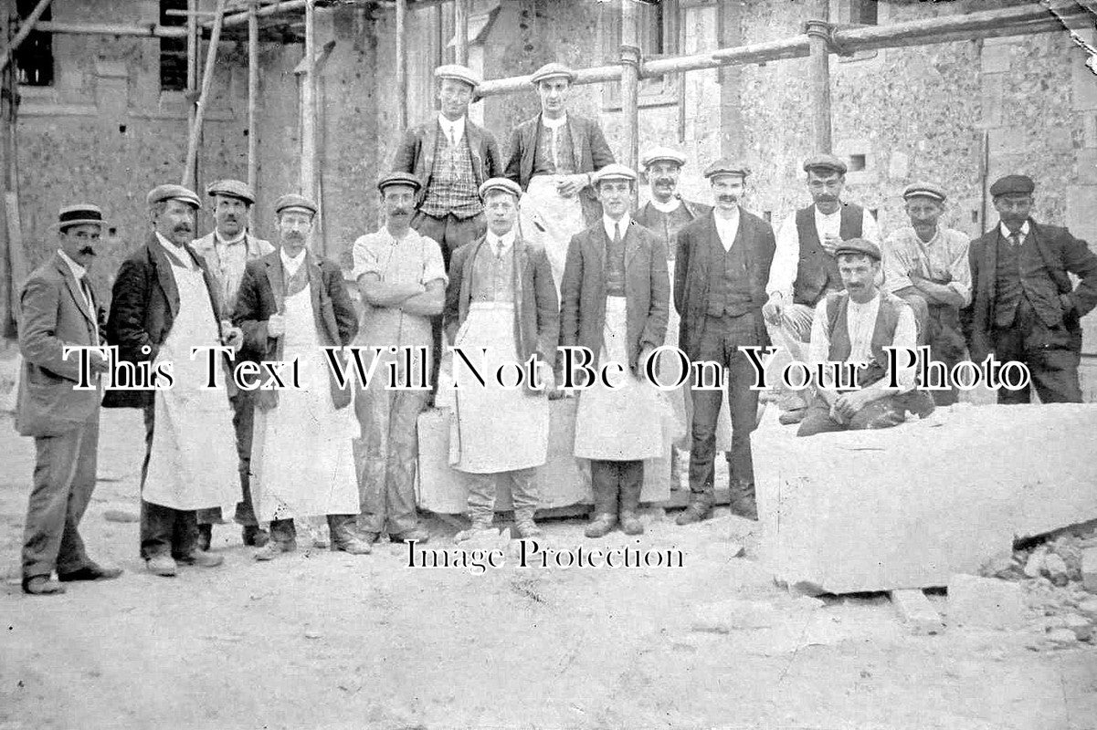 KE 2310 - Church Cathedral Stone Masons, Weybridge, Kent c1911