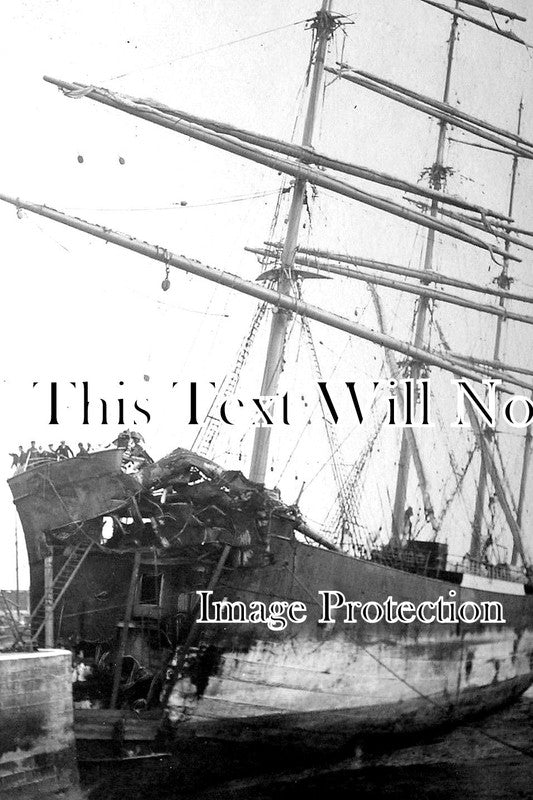 KE 2315 - Damaged Sailing Ship Pisagua At Dover, Kent 1912