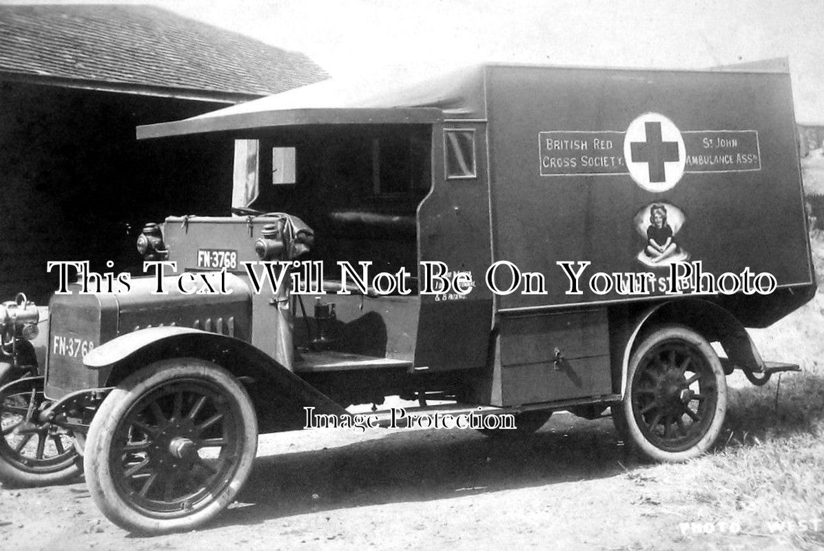 KE 2358 - Red Cross Motor Ambulance, Whitstable, Kent – JB Archive